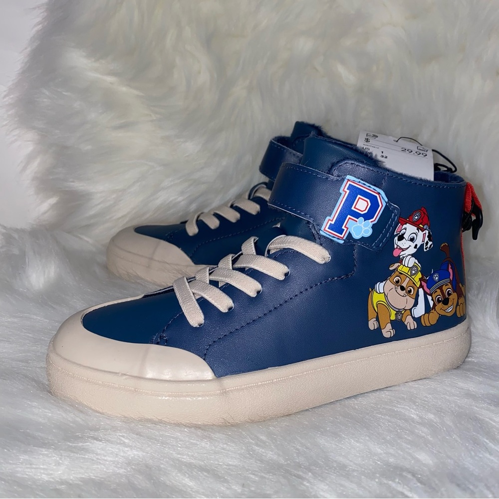 H&M Warm-lined Printed High Tops New size 1 kids shoes - Picture 3 of 7